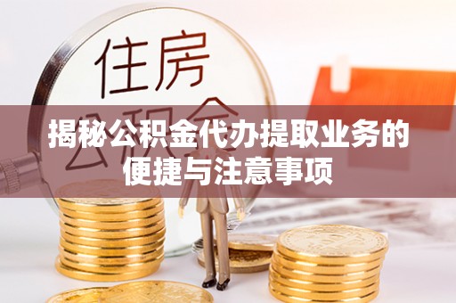 头城揭秘公积金代办提取业务的便捷与注意事项