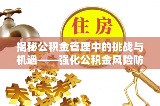 头城揭秘公积金管理中的挑战与机遇——强化公积金风险防控的多维策略