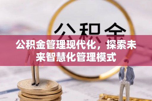 头城公积金管理现代化，探索未来智慧化管理模式