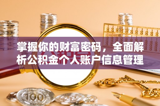 头城掌握你的财富密码，全面解析公积金个人账户信息管理