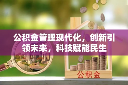 头城公积金管理现代化，创新引领未来，科技赋能民生