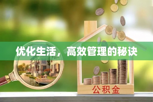 头城优化生活，高效管理的秘诀