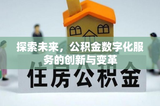 头城探索未来，公积金数字化服务的创新与变革