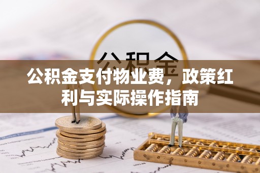 头城公积金支付物业费，政策红利与实际操作指南